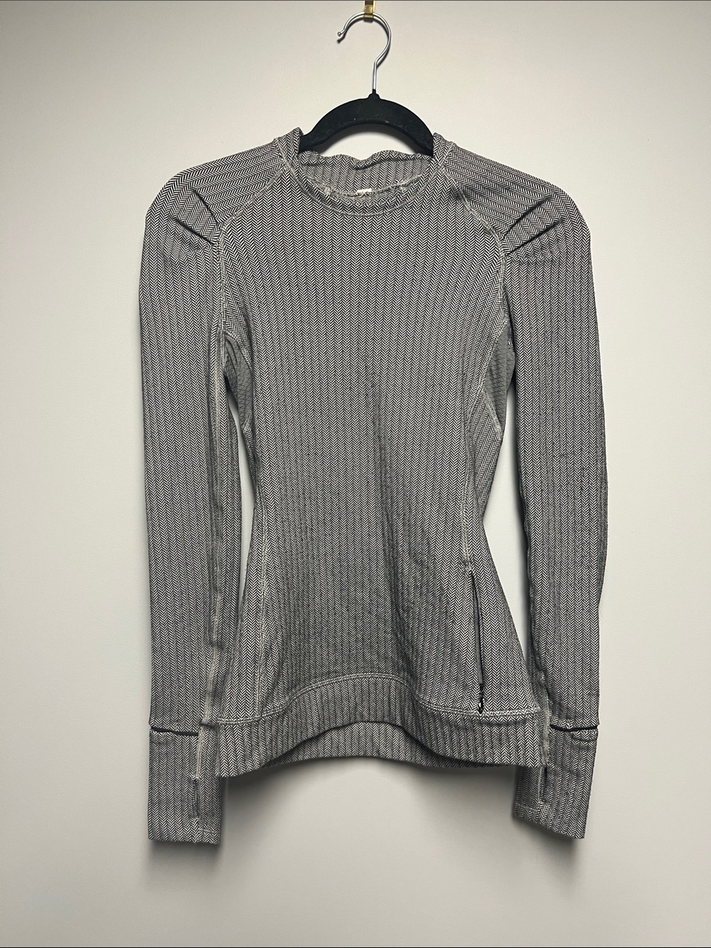 lululemon athletica Ribbed Long-Sleeve Crewneck Top - Light Gray